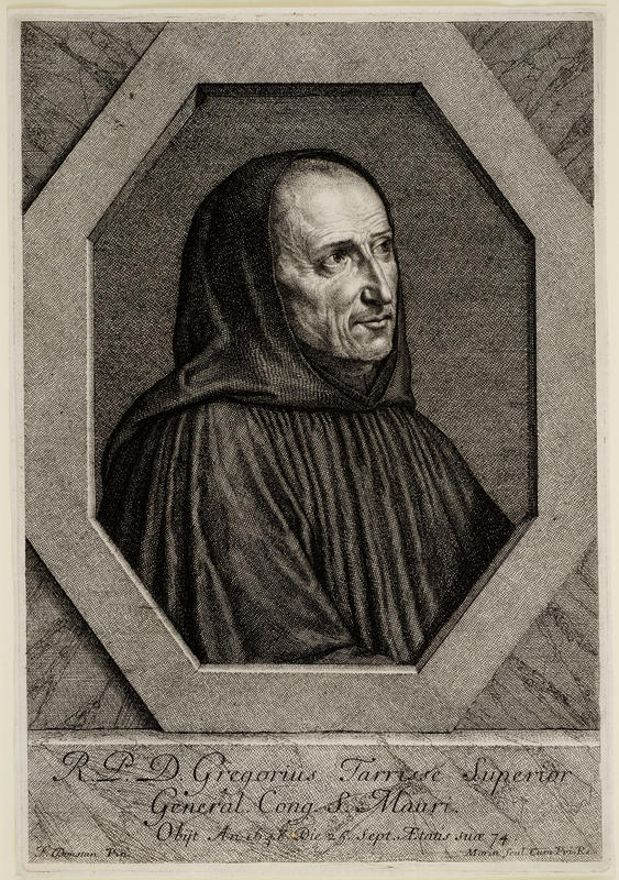 R. P. D. Gregorius Tarrisse Superior General Cong. S. Mauri (R.P.D. Gregorius Tarrisse, Superior General of the Congregation of Saint Maur)