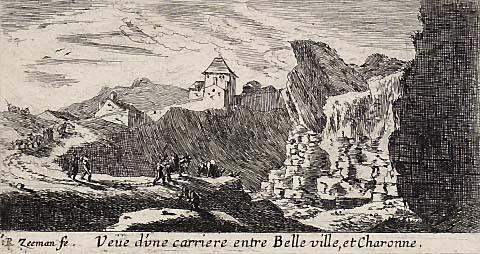Veue d'une carriere entre Belle ville et Charonne (View of a quarry between Belle ville and Charonne)