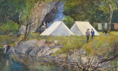 Camping At Cave