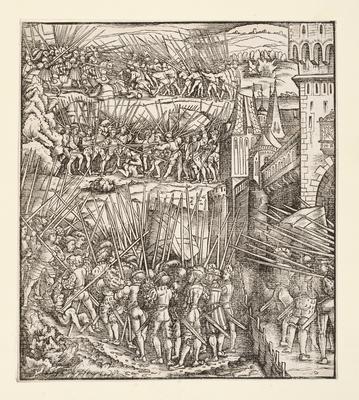 Battle Near an Unidentified Town