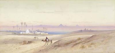 Distant View of the Pyramids