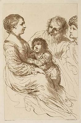 Mother and Child with Old Man and Woman