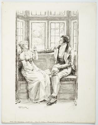Illustration for "Pride and Prejudice", Chapter LX: "Now be sincere, did you admire me for my impertinence"