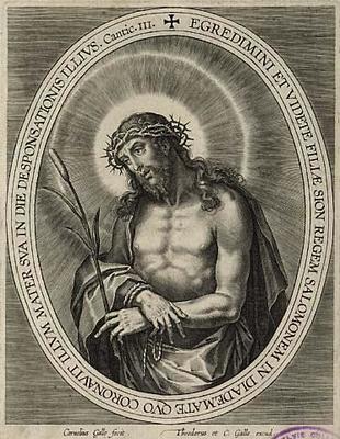 Christ bound and crowned with thorns