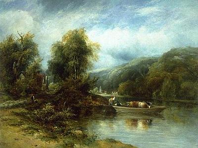 A view on the Wye, Welsh Bicknor Church in the distance