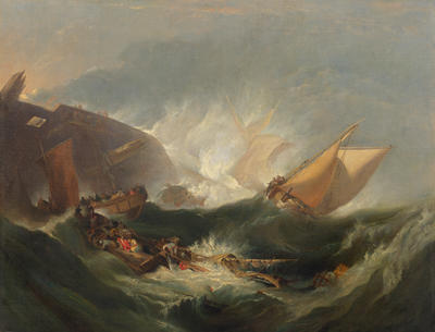 The Wreck of a transport ship