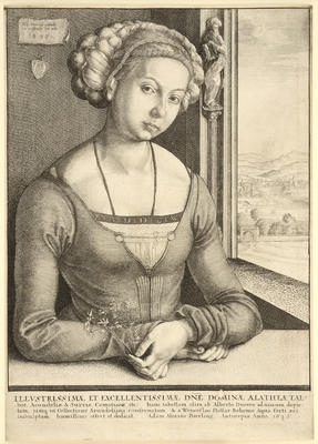 Portrait of a Young Woman with Her Hair Pinned Up