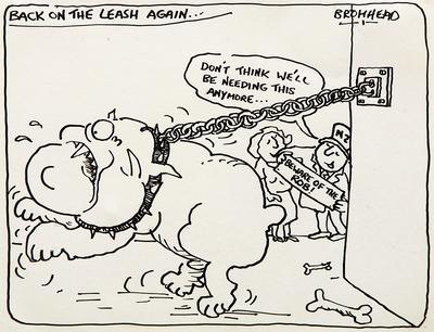 "Back on the leash again ..."