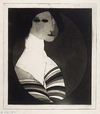 Personage with Striped Dress