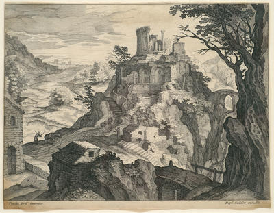 View of the Temple of the Sibyl at Tivoli