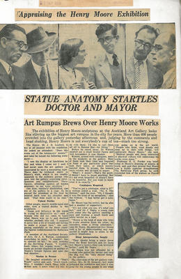 William Main's Henry Moore Exhibition (1956) Scrapbook