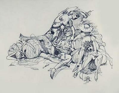 Study for a Monument in the Heroic/Erotic/Academic/Comics Style