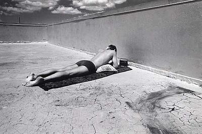 Man Sunbathing