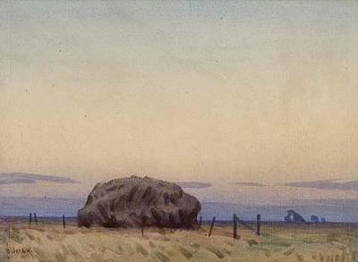 Landscape with Haystack