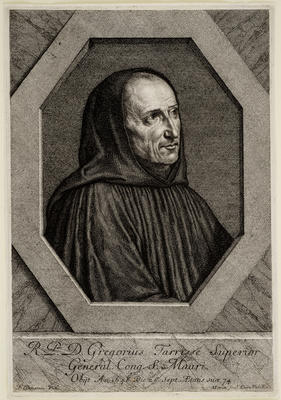 R. P. D. Gregorius Tarrisse Superior General Cong. S. Mauri (R.P.D. Gregorius Tarrisse, Superior General of the Congregation of Saint Maur)