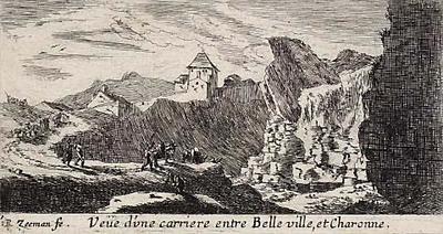 Veue d'une carriere entre Belle ville et Charonne (View of a quarry between Belle ville and Charonne)