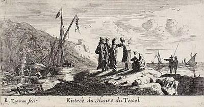 Entree du Haure de Texel (Entrance to the harbour at Texel)