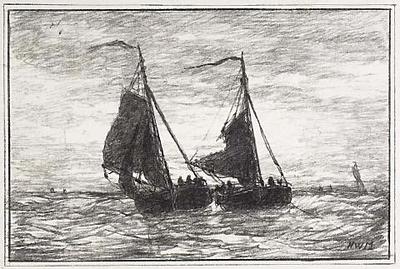 Fishing Boats Near Scheveningen