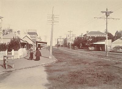Pitt Street, at the intersection with Grey's Avenue, Auckland