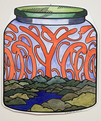 Jar of pattern sky