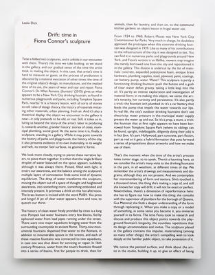Drift: Time in Fiona Connor's Sculpture