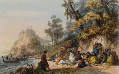 The Wounded Chief Honghi and his Family