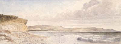 Sea Beach near Tumai and mouth of Shag River, Dunedin 1874