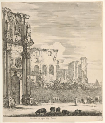 View of the Arch of Constantine