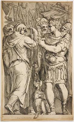 Brennus handing over wealth to Camillus