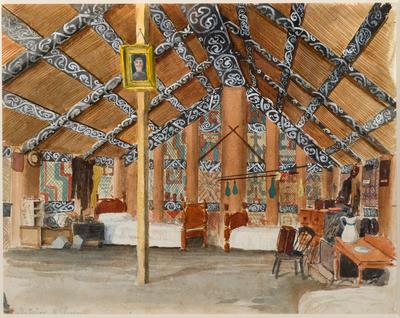 Interior of a Whare
