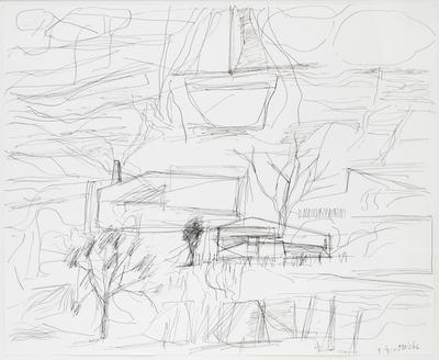 Landscape with Light Wind and Large Boat