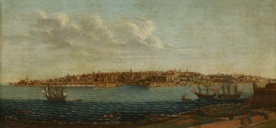 Valletta from Marsamxett looking over Fort Manoel