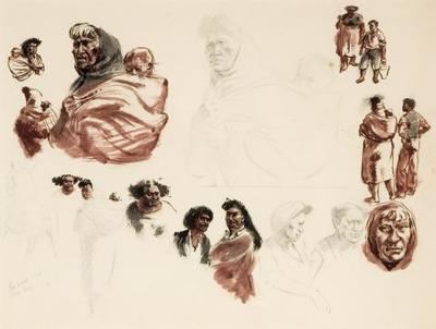 Maori Studies (blue denims, white horse)