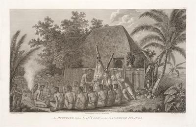 An Offering before Capt Cook, in the Sandwich Islands