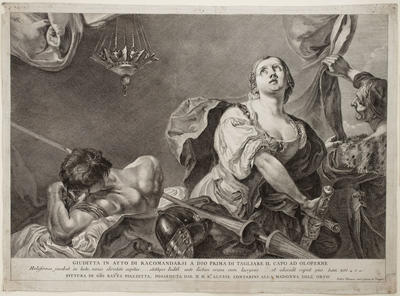 Giuditta in atto di racomandarsi a Dio prima di tagliare il capo ad Olofernes (Judith Praying to God before Decapitating Holofernes)