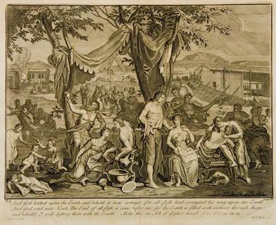 Untitled (God announces the Flood to Noah)