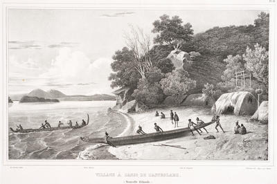 Village à l'anse de l'Astrolabe (Nouvelle Zélande)