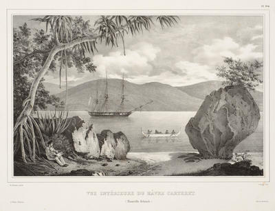 Vue Intérieure du Hâvre Carteret (Nouvelle-Irelande)