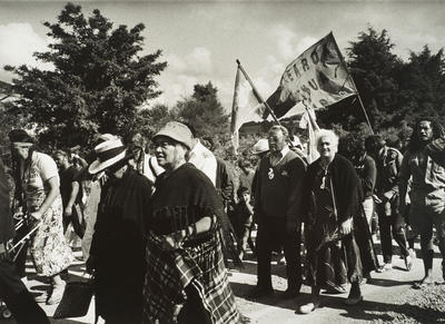 Arriving at Whakapara Marae. 3 February