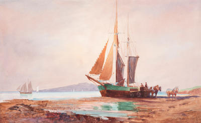 (Unloading on the shore, Auckland)