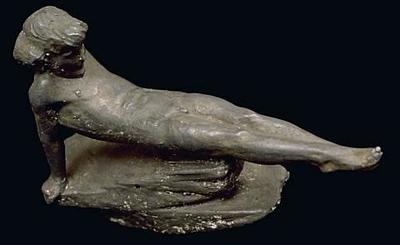 Reclining boy