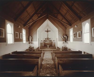 Interior, Catholic Church, Mitimiti, Northland, 3 May 1982