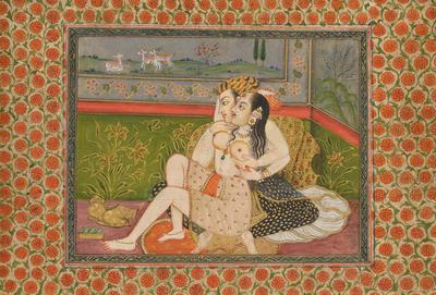 Couple embracing