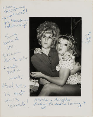 Tina and Tracy Karl at 'Gay Lib Dance Party', 1974
