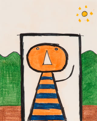 Tawera Figure in the landscape