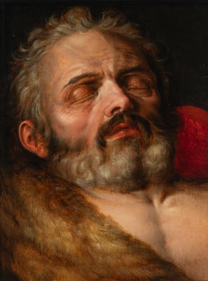 Head of a Sleeping Man or Study for the Drunkenness of Noah