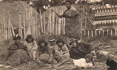 Ngati Kahungunu group at Waioheki Pa, Hawke's Bay