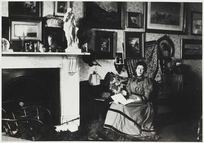 Frances Hodgkins in the Drawing Room at 'Cranmore Lodge', Dunedin