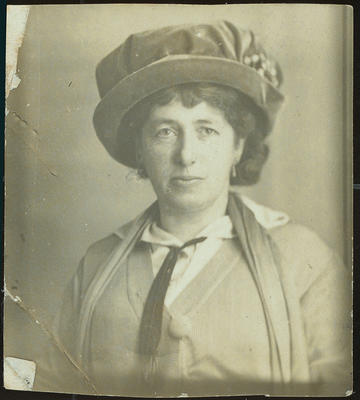 Portrait of Frances Hodgkins Wearing a Hat and Tie, Taken in England in January 1915