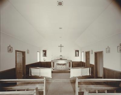 Interior, Mrs Peri's Church, Pawarenga, Whangape Harbour, 4 May 1982